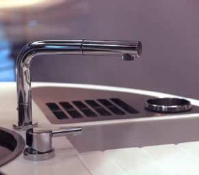 Waschbecken, Küchenarmaturen