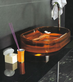 Regia Oval Glas Waschbecken