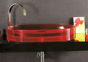 Regia Oval Glas Waschbecken
