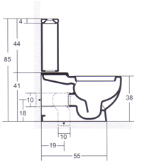 Axa Vaso Monoblocco Toilette