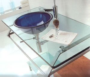 Glas Waschbecken