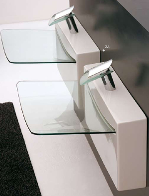 Art Ceram Crystal Wall Waschbecken