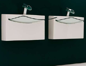 Art Ceram Crystal Wall Waschbecken