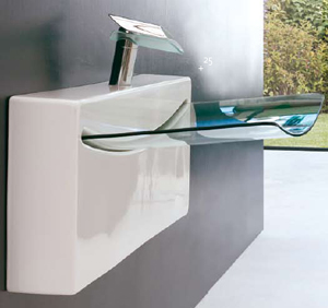 Art Ceram Crystal Wall Waschbecken
