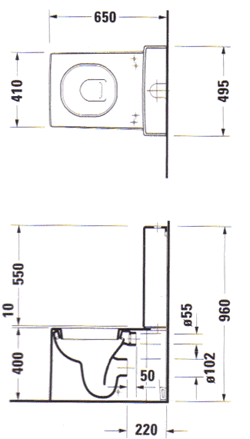 Duravit Starck X Toilette