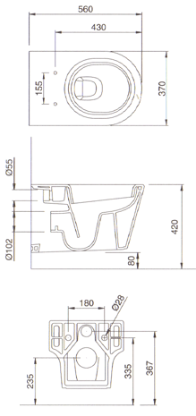 Ceramica Dolomite Asolo Toilette