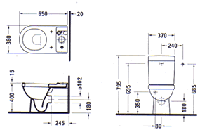 Duravit Happy D Toilette