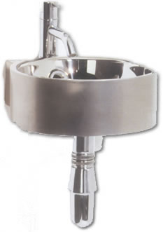 Waschbecken Stahl, StahlWaschbecken, Armaturen, Badezimmer