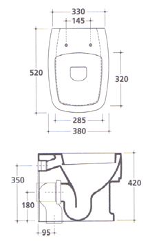 Hidra Hi-Line Toilette