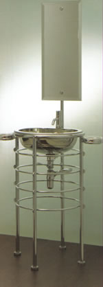 Waschbecken Stahl, Badezimmer und Waschtische, Waschbecken und Waschtische, Italienisch 