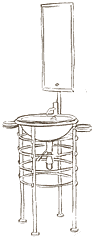 Waschbecken Stahl, Badezimmer und Waschtische, Waschbecken und Waschtische, Italienisch 