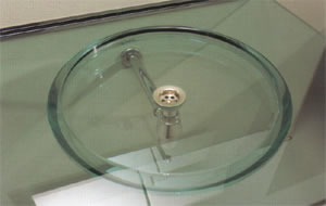 Glas Waschbecken, Bad Accessoires, Waschbecken, Aufsatzwaschbecken, Armaturen und Badewanne