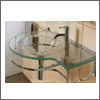 Glas Waschbecken