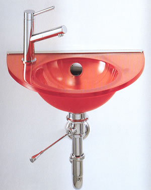 Glas Waschbecken