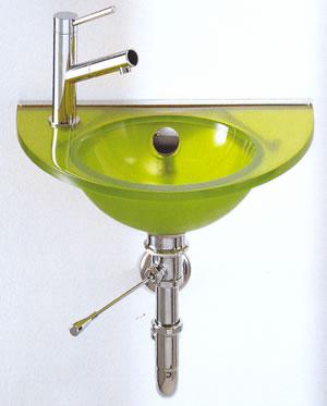 Glas Waschbecken