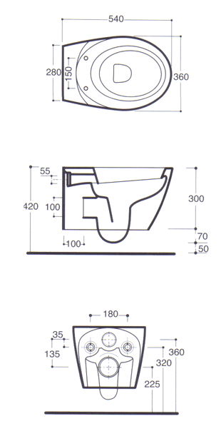 Simas Bohemien Toilette