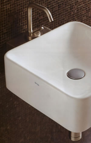 Waschbecken, Armaturen, Badezimmer, Wand WC