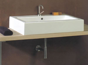 White Stone Quad Waschbecken