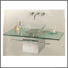 Glas Waschbecken