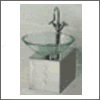 Glas Waschbecken